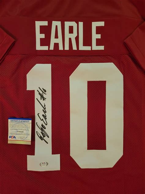 Jojo Earle Autographed Signed Autograph Alabama Custom Crimson Jersey W ...