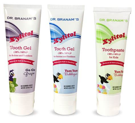 Dr. Branam's Xylitol - Fluoride Free Xylitol Toothpaste For Kids