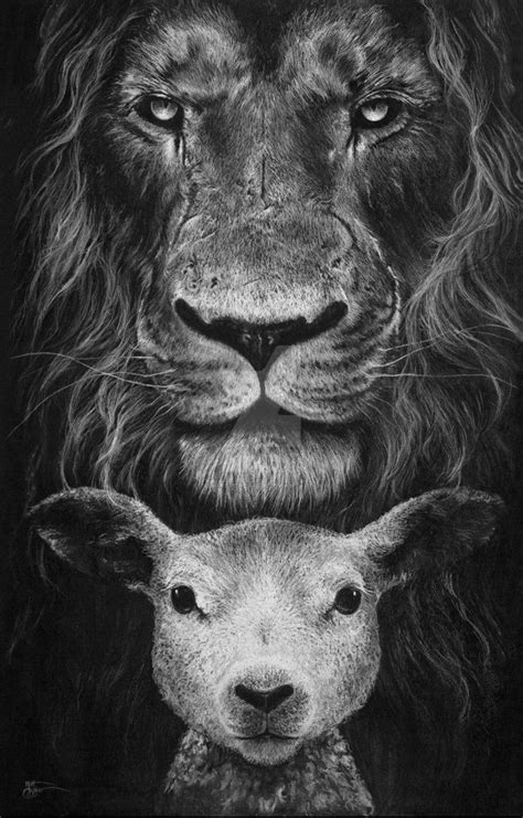 The Lion and the Lamb by https://www.deviantart.com/prisoneronearth on @DeviantArt | Lion and ...