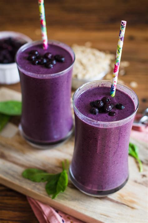 Meal Replacement Blueberry Green Smoothie | Food with Feeling