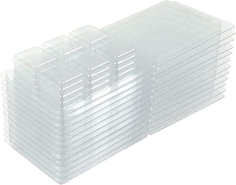 Empty Plastic Clamshells | Wax Melt Molds | Wax Melt Containers For Candles - Set of Twelve (12 ...