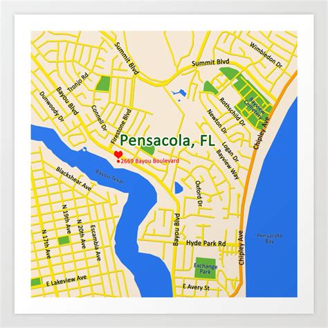 Printable Map Of Pensacola Florida - Free Printable Maps