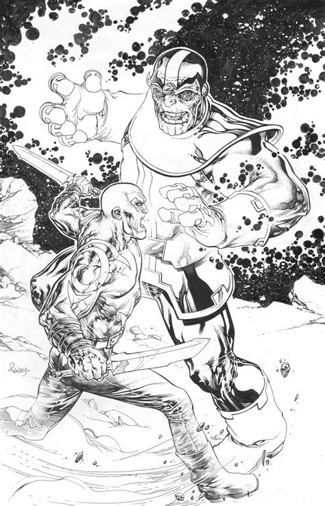 Thanos vs Drax! by TomRaney on DeviantArt