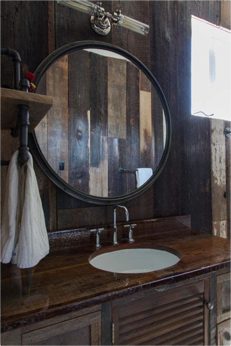 43 Stunning Rustic Bathroom Mirrors Ideas | Rustic bathroom mirrors, Large bathroom mirrors ...