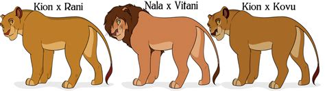 Kion x Rani/Kovu and Nala x Vitani Cubs by Midnite521 on DeviantArt