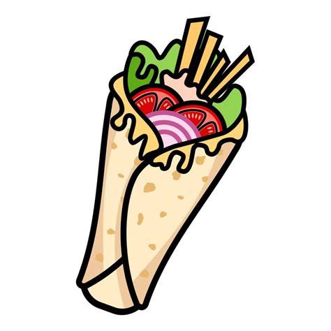 Illustration Vector Graphic of kebab durum, falafel turkish food, food ...