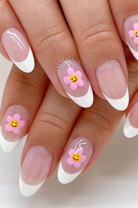 52 Amazing French Tip Nail Art Designs in the Summer of 2021 - Lilyart