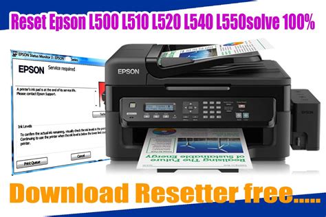 Download Epson L500 L510 L520 L540 L550 Resetter free | Epson ...