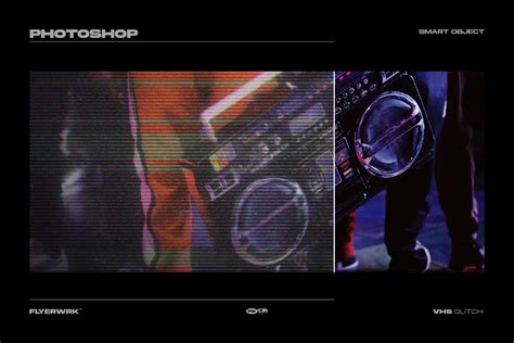 VHS Glitch Effect - Photoshop Template :: Behance