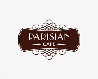 "Parisian Cafe" Logo | Cafe logo design, Cafe logo