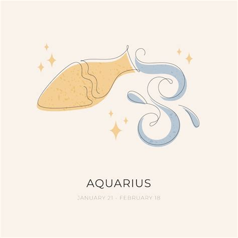 Premium Vector | Hand drawn flat design aquarius logo