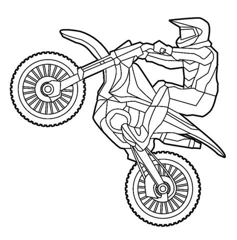 12 Free Dirt Bike Coloring Pages for Kids and Adults