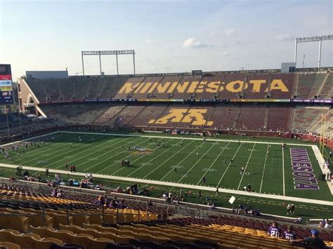 Minnesota Football TCF Bank Stadium Seating Chart - RateYourSeats.com