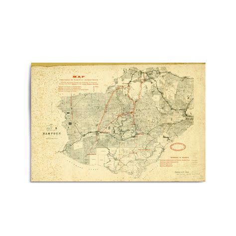 1890s Map of Proposed Railway Line from Ballarat – Vintage Maps