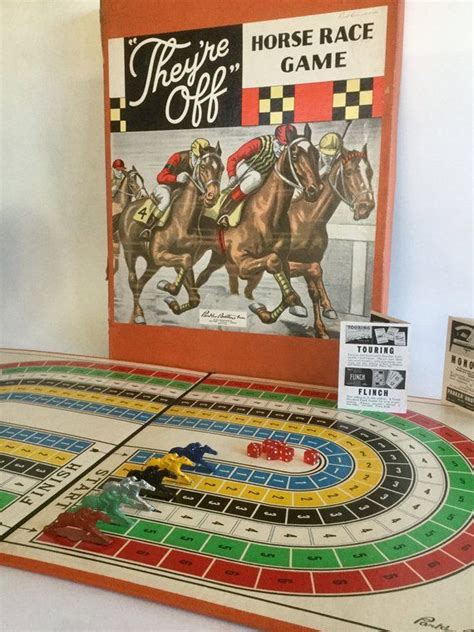 Theyre Off Vintage Horse Race Game Parker Brothers Game - Etsy | Horse ...