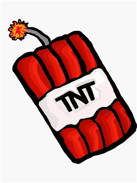 "Cartoon TNT" Sticker by TJFdesigns | Redbubble