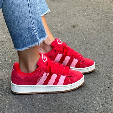 Adidas Campus 00's Red Pink | Streetstyle