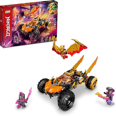 LEGO NINJAGO Cole’s Dragon Cruiser 71769 Ninja Car Building Toy Set for Boys, Girls, and Kids ...