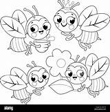 Bumblebee And Flower Coloring Page sketch template