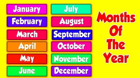 Months of the Year Song | Song for Kids | The Singing Walrus - YouTube