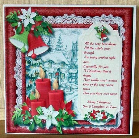 Christmas Wishes , Son & Daughter-in-law - CUP639431_1398 | Craftsuprint