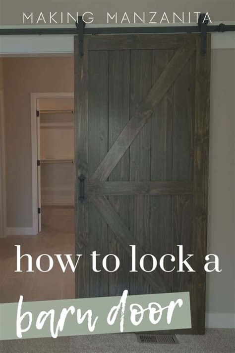 Sliding Barn Door Lock Ideas - Trabahomes