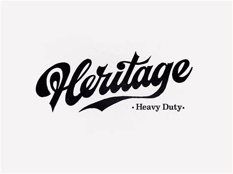 Heritage Heavy Duty by ForSureLetters on Dribbble