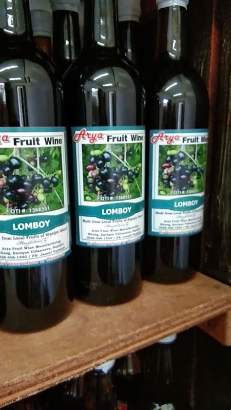 Arya Fruit Wine "Lomboy" new label🍷👍😘 | By Siquijor Arya Fruit Wine