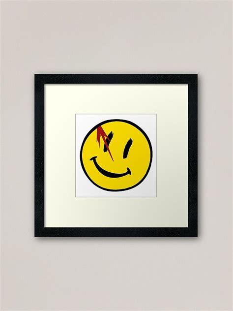 Watchmen Symbol Framed Art Print by Coccomedian | Framed art prints ...