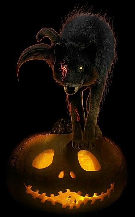 Halloween Wolf | Vintage halloween art, Halloween artwork, Spooky halloween pictures