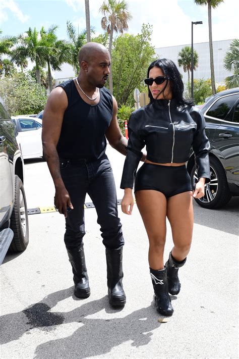 Kanye West grabs new girlfriend Chaney Jones’ butt in skintight leather ...