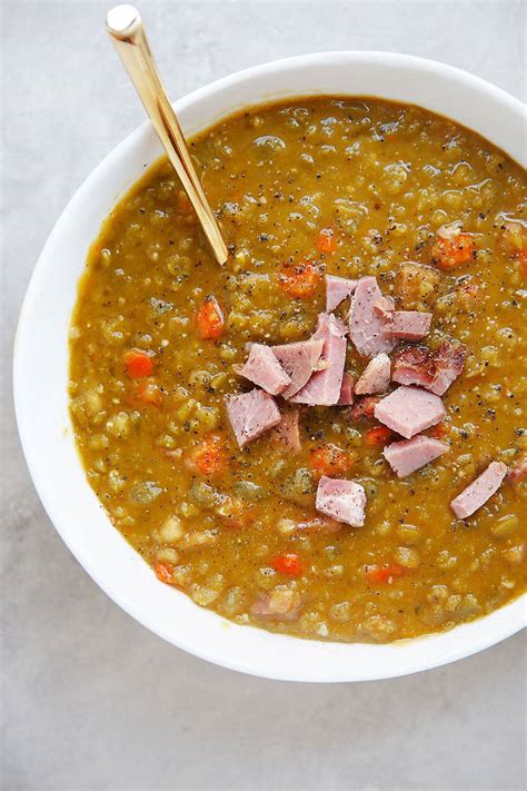 Split Pea Soup with Ham (Perfect for Leftover Ham) - Lexi's Clean Kitchen