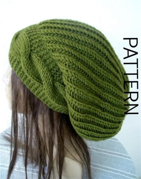 Knitting PATTERN Hat Women Knit Beanie Pattern Instant - Etsy