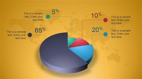 Creative 3D Perspective Pie Chart for PowerPoint - SlideModel