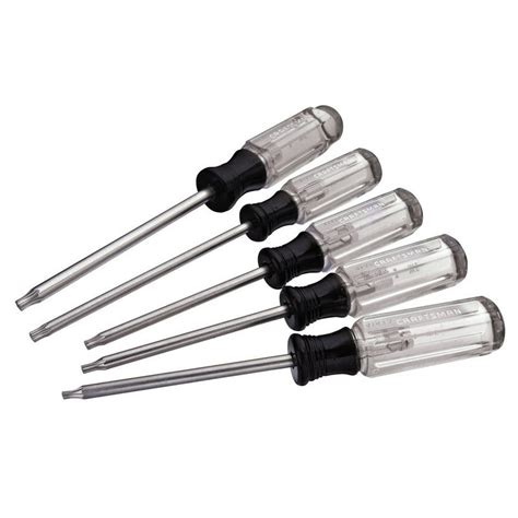 Craftsman 5 pc. Torx Screwdriver Set 8 in - CMHT65051 - Walmart.com - Walmart.com