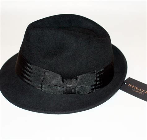 FRANK SINATRA Ole Blue Eyes DORFMAN PACIFIC Mens WOOL FELT BLACK FEDORA HAT New | eBay