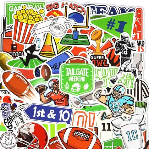 Football Stickers, Fun Football Stickers, Random Footbal Sticker Pack ...