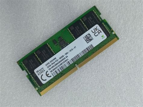 SK hynix 32GB DDR5 5600MHz Laptop SODIMM RAM 2Rx8 PC5-5600B-SB0 HMCG88AGBSA092N | eBay