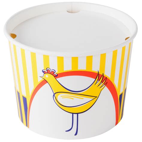 Fried Chicken Bucket w/ Lid - 64 oz., 35/Pack | WebstaurantStore