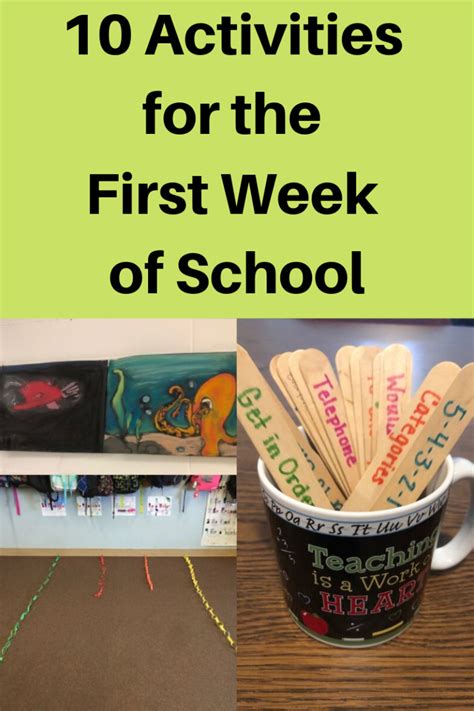 10 Activities for the First Week of School | Continually Learning ...