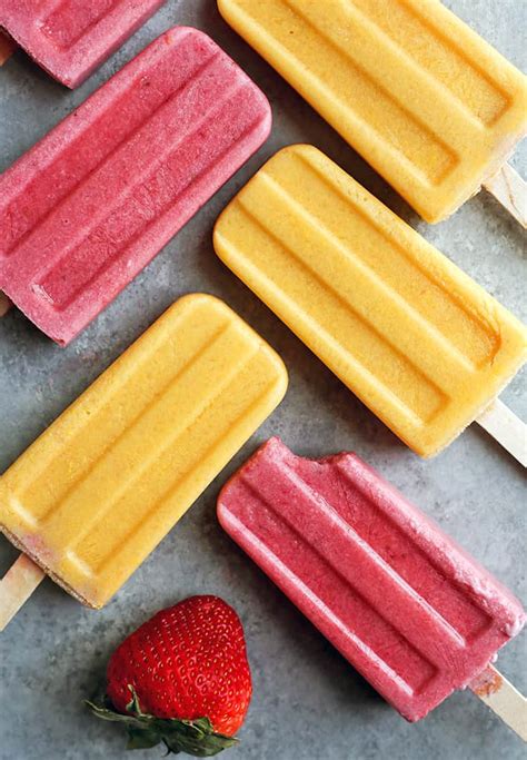 Paleo Vegan 2 Ingredient Fruit Popsicles - Real Food with Jessica