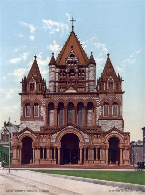 Trinity Church, Boston, MA #53616 | vintage US photochromes