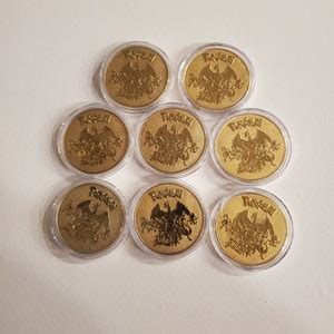 Gold Pokemon Coins Full Metal Heavy - Etsy