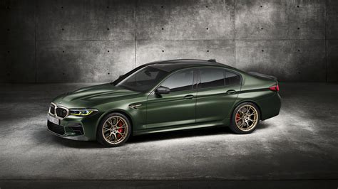 Download Car Green Car Sedan Vehicle BMW M5 CS 4k Ultra HD Wallpaper