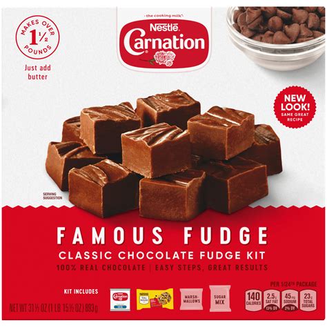 CARNATION Famous Fudge Classic Chocolate Fudge Kit - Walmart.com - Walmart.com