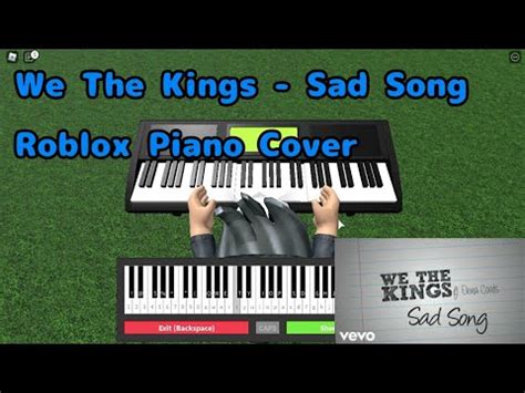 (Sheet in Description) We The Kings - Sad Song | Roblox Piano Cover...💔 ...