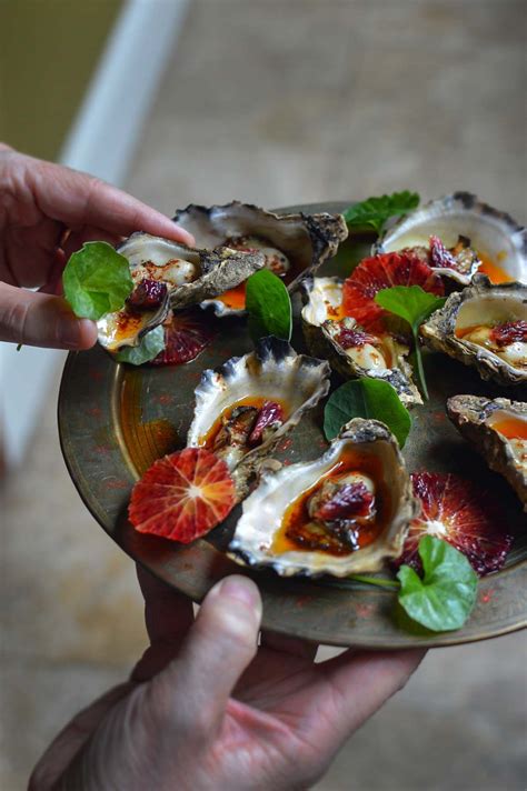 Smoked oysters with paprika & blood orange | heneedsfood.com Fish ...