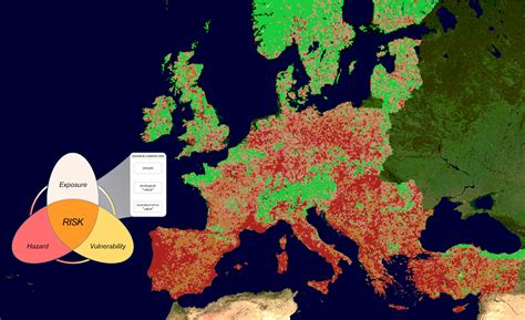 New European map showing the dangers of wildfires