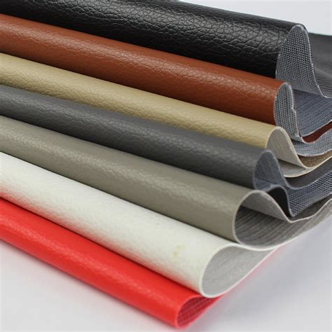 36 x 55inch 1 Yard Faux Leather Fabric Sheets Car Boat textile ...