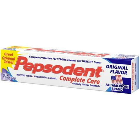 Pepsodent Complete Care Toothpaste Original Flavor, 5.5 oz - Walmart ...